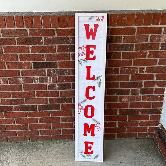 “Welcome“ Holiday Christmas sign - Picture 4 of 7